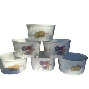 Royal Worcester Floral Patterned Ceramic Ramekins